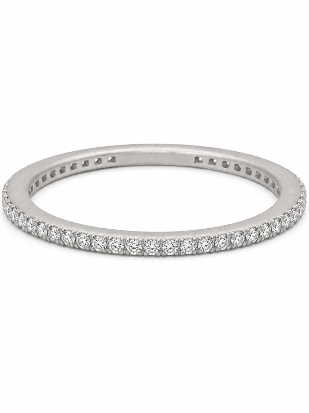 Freida Rothman All Pavé Stack Ring Silver Size 9 - NWT $125 MSRP